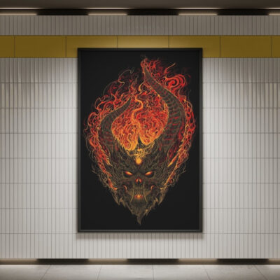 Demon20Hunter20Skull20Wall20Art - Demon Hunter UK Shop
