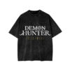 Logo20Demon20Hunter20Band20Mineral20Wash20T Shirt - Demon Hunter UK Shop